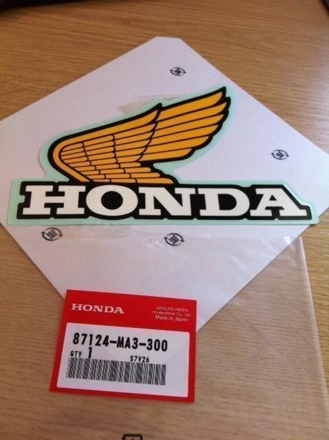 Honda cb1100r cb1100 r nos left side gas fuel tank honda wings badge