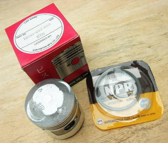 Honda c70 cl70 ct70 cd70 sl70 xl70 piston & ring set size std.