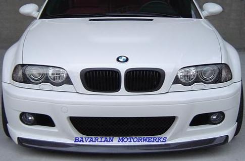 Bmw e46 m3 strassentech style carbon fiber front lip