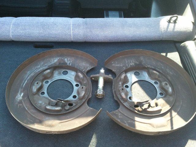 300zx z32 drum brake assemblies - everything included + extra backing plate