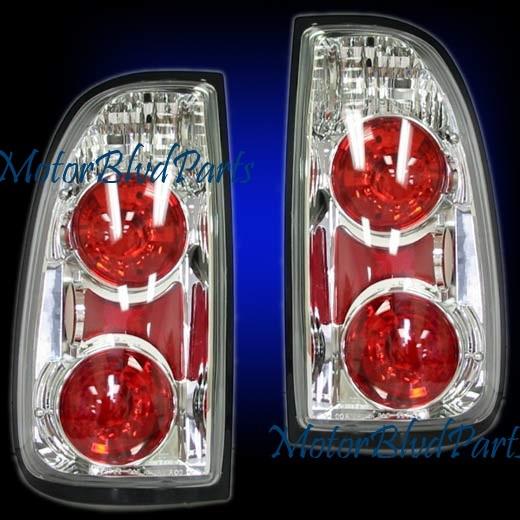 00-04 tundra chrome tail lights rear brake lamps pair