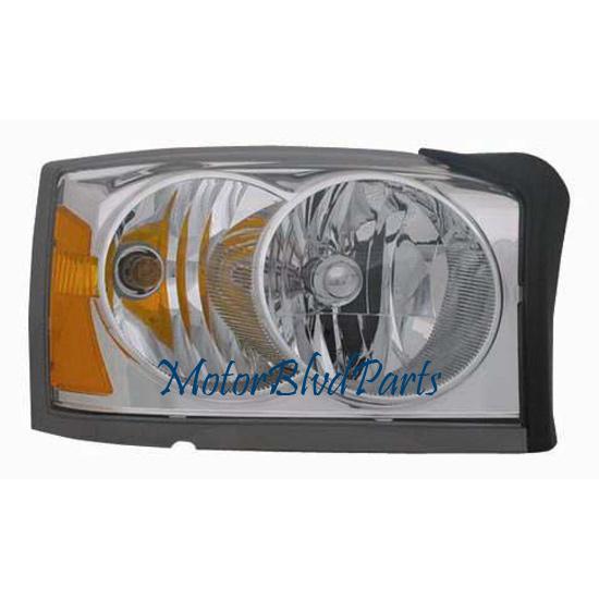 06-07 dodge dakota headlight w/o black bezel passenger