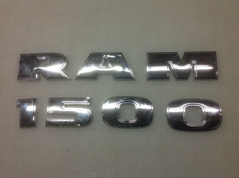 2009 10 11 12 13 dodge ram 1500 door letters script chrome emblems set oem - 4