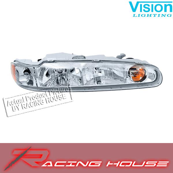 Right passenger side headlight kit halogen unit 98-02 oldsmobile intrigue