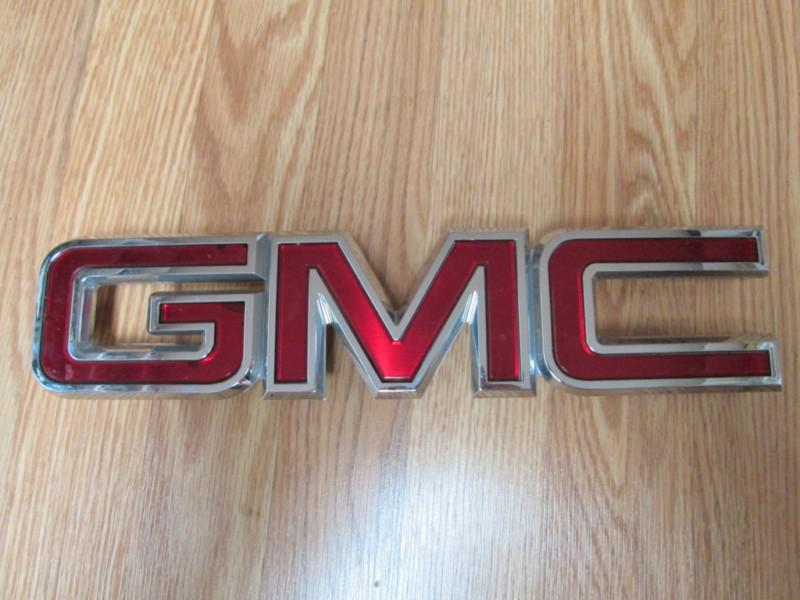 Gmc 2007-2012 yukon denali acadia grille emblem oem used part # 20870284