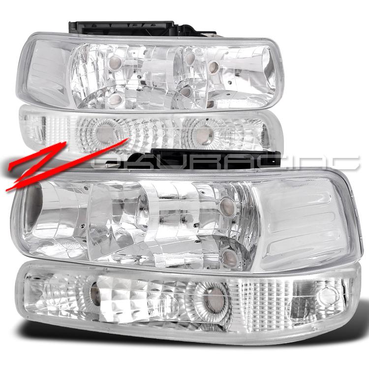 99-02 silverado/00-06 tahoe suburban head lights+bumper