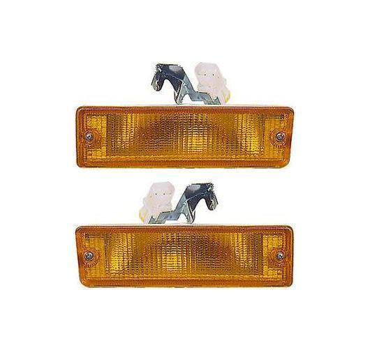 88-95 pathfinder d21 pickup truck bumper mounted corner parking light pair set