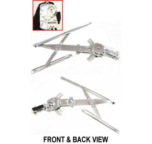 New drivers power window lift regulator w/ motor & 2 sash connector guide clips