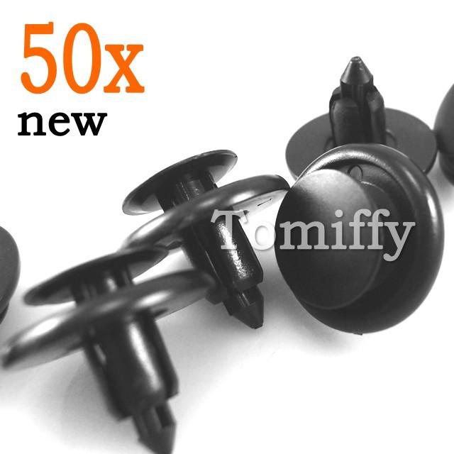 50x toyota fender liner nylon retainer clips 90467-07166 free shipping