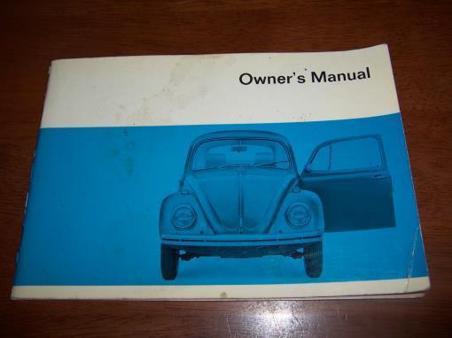 Vintage volkswagen vw owner's manual original 1970 models sedan convertible