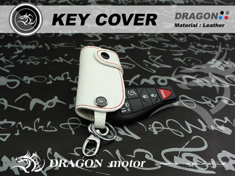 Dragon_ leather key fob holder key chain remote keyrin for dodge 02