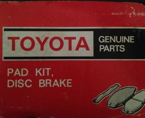 Oem toyota pad kit disc brake genuine parts 04491-12151 04465-12120 see pictures