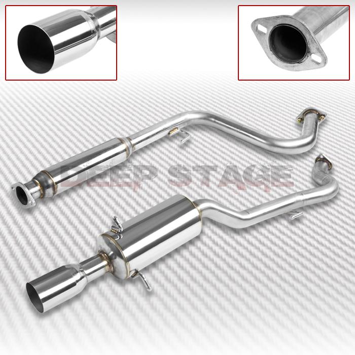 Stainless turbo cat back exhaust 3.5" tip muffler 05-07 cobalt ls/lt/ltz 2.2l