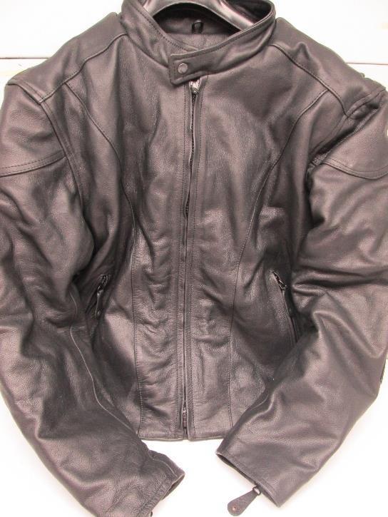 River road race leather motorcycle jacket 46