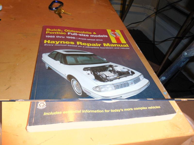 1985-1998 buick,oldsmobile,pontiac haynes repair manual 1986,1987,1988,1989,1990