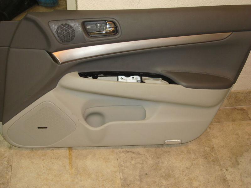 2007 2008 2009 infiniti g35 / g37 sedan driver rh front door panel oem 