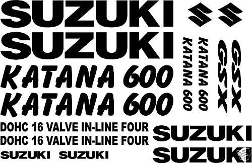 Suzuki katana 600 gsx decal kit 06 05 04 03 02 01 00 99