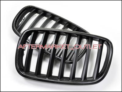 07 08 09 10 11 bmw e70 x5 x5m e71 x6 x6m carbon fiber front kidney grille grill