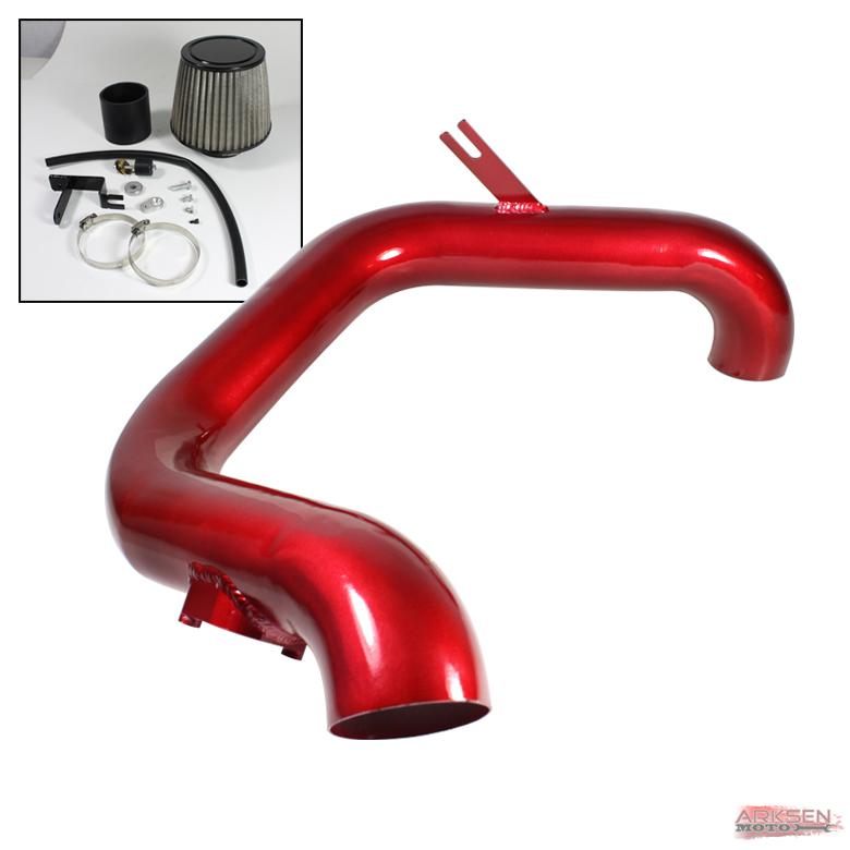 03-06 matrix/03-04corolla jdm red cold air intake induction + filter system set