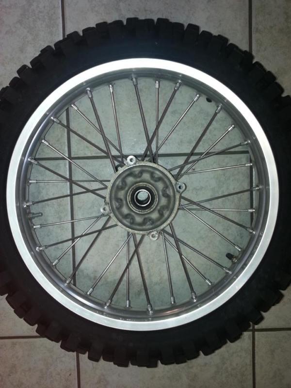 Complete rear wheel honda oem crf450 crf450r cr250 crf250 cr125 02-13