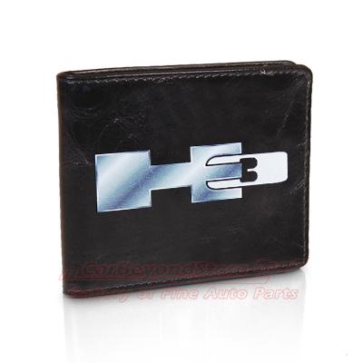 Hummer h3 black leather wallet, brand new licensed product + free gift