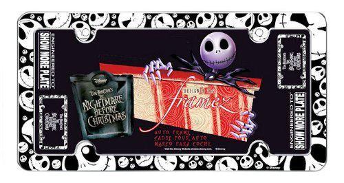 License plate frame - nightmare before christmas - jack skellington