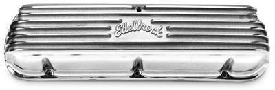 Edelbrock classic cast aluminum valve covers 4160 ford small block v8 polished