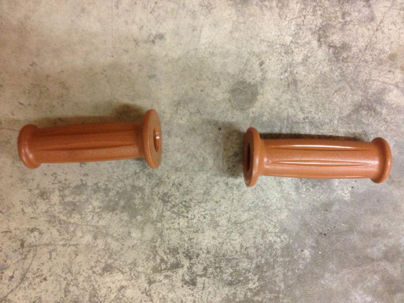 Motorcycle handle grip honda suzuki for 7/8" inches handle bar brown 