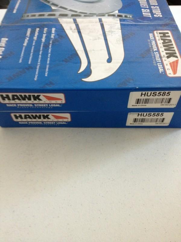 Hawk performance quiet slot brake rotors - hus585 - must sell