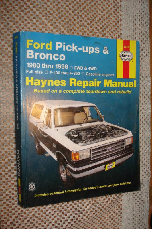 1980-1996 ford truck and bronco shop manual service book 95 94 93 92 91 90 89 88