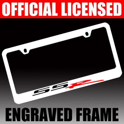 Chevy *ssr* chrome license plate frame tag *script*