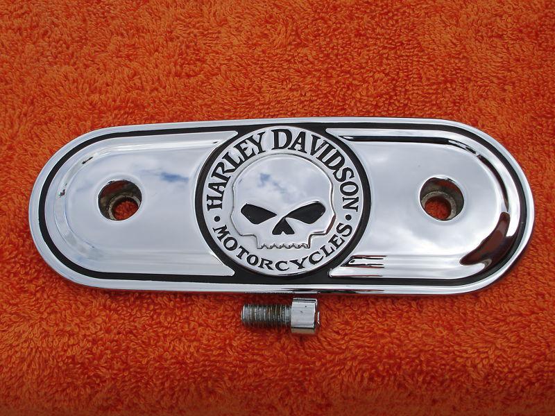 Harley davidson sportster xl1200 willie g skull custom air cleaner cover insert