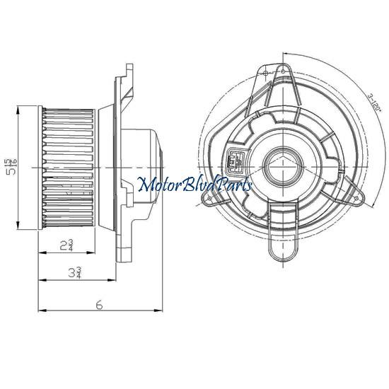 08-10 ford focus tyc front blower motor assembly 700217