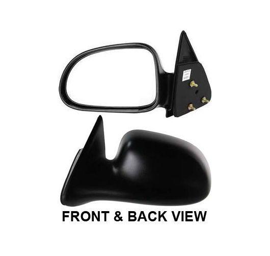 New manual black driver side view mirror left door replacement 1997-2004 dakota