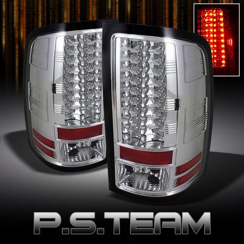 07-12 gmc sierra pickup truck clear full led tail lights lamps (left+right)