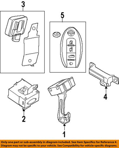 Nissan oem 285e3-1aa7b remote transmitter for keyless entry and alarm