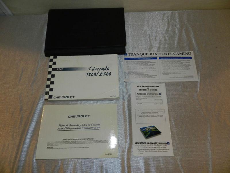 Chevrolet silverado 1500 / 2500 2004 owner's owners manual in spanish w/ case