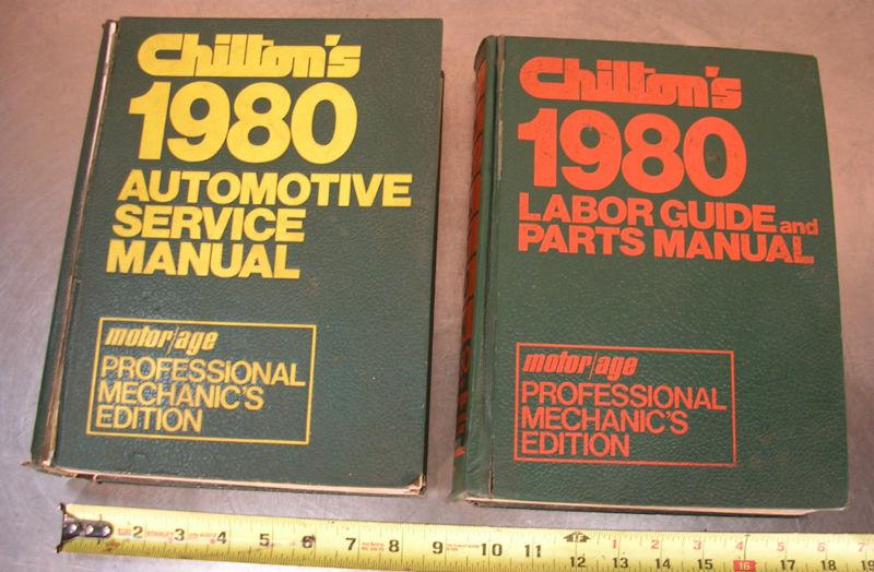 Chilton's professional edition 1974-1980 service & labor guide manual set