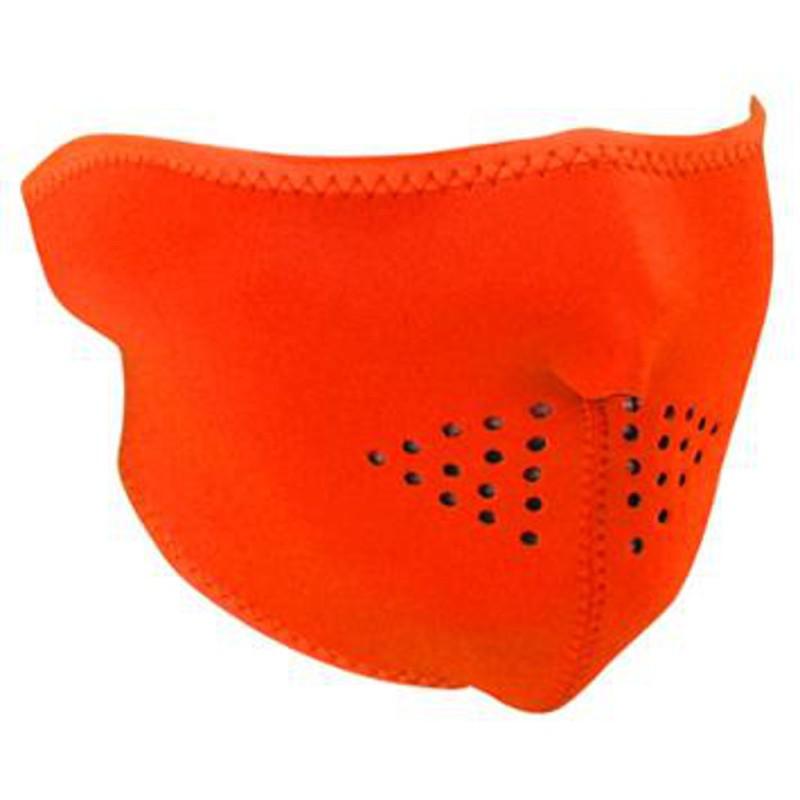 2014 zan headgear hi vis orange half mask - one size