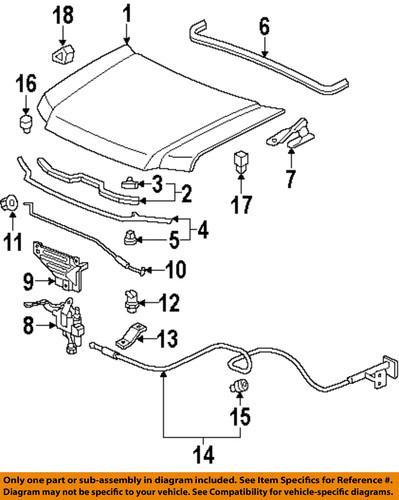 Honda oem 60170s9va00zz hood-hinge