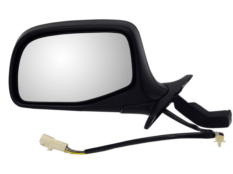 Side view mirror left, power, paddle design, black-chrome platinum# 1270776