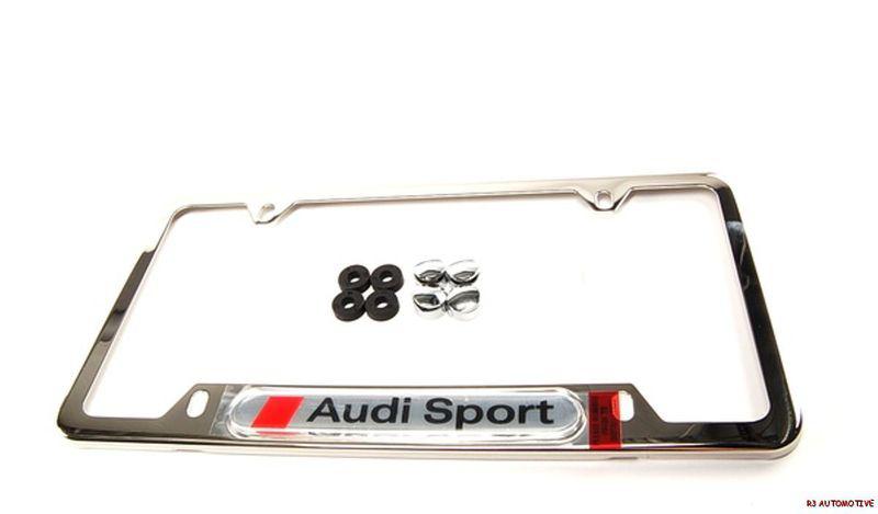 Audi sport license plate frame - factory audi oem accessory - fits a3/a4/a5/a6