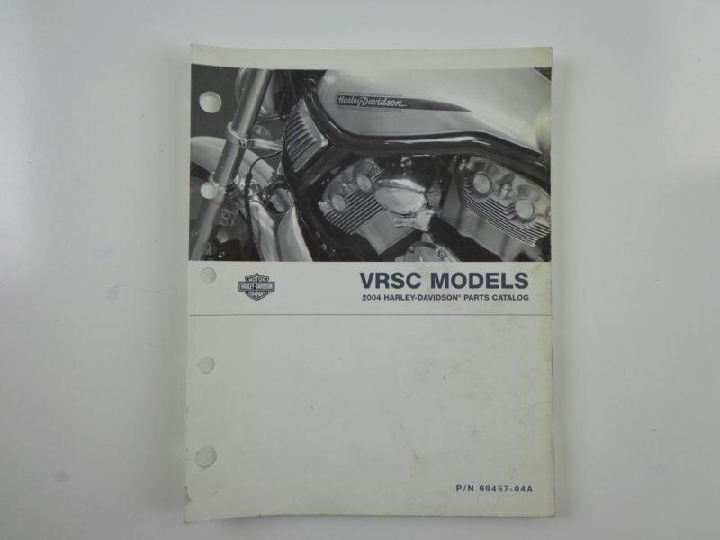 Harley davidson 2004 vrsc v-rod vrod models parts catalog 99457-04a