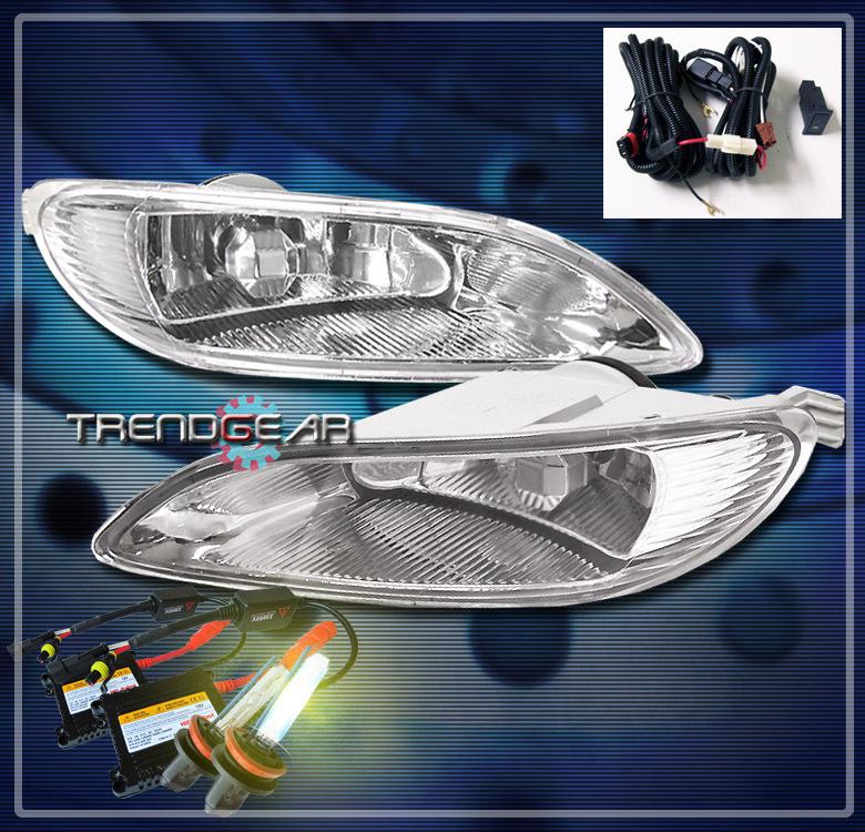 02-04 toyota camry/solara/05-08 corolla bumper fog light lamp+harness+yellow hid