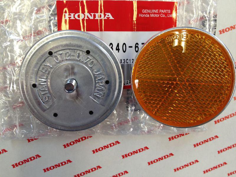 Honda ct70 ct70h ct90 ct110 cb550 cb750 gl1000 fork reflector lens (2) oem new