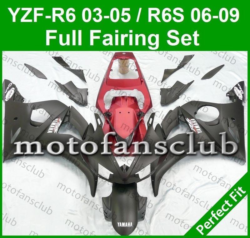 Fit yamaha yzf r6 03 04 05 yzfr6 2003 2004 2005 fairing bodywork plastics #26 b