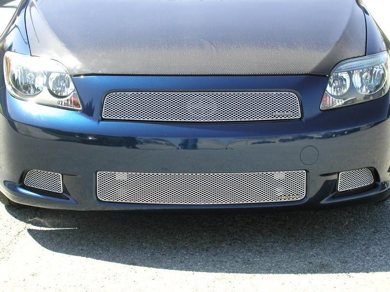 2005-2010 scion tc grillcraft cmplete set silver grille 4 pc grill t1870-73s