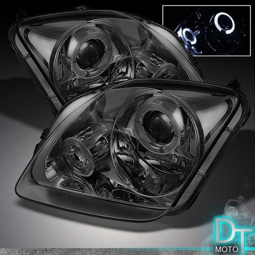 Smoked 97-02 honda prelude dual halo projector headlights lamp lights left+right