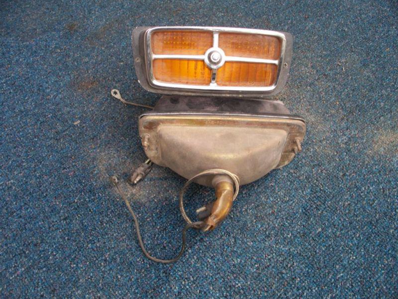 1970 maverick mustang mach fog sport lamp light assemblies oem original factory