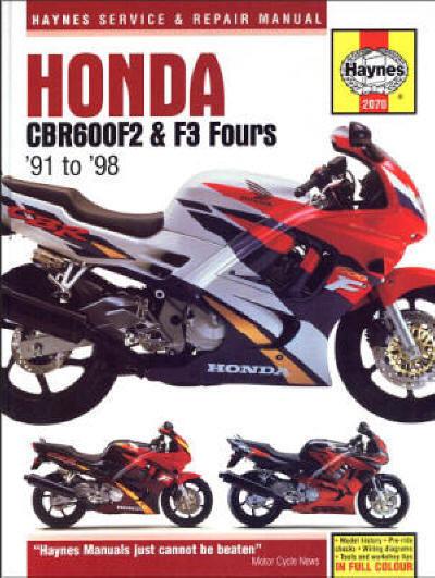 1991-1998 honda cbr600 cbr 600 f2 f3 repair manual